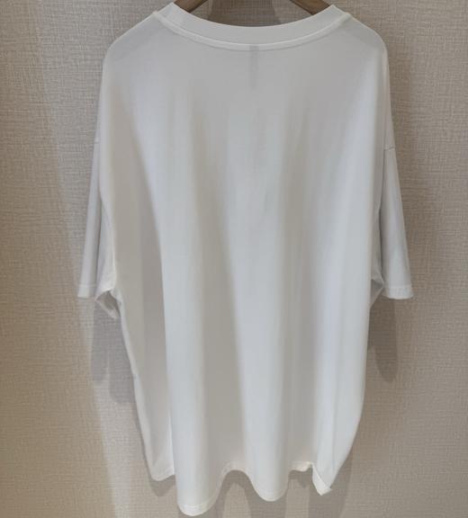 MZ复古做旧喷色圆领短袖T恤（白）夏季151040150321 商品图1