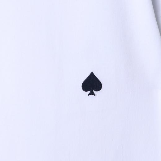夏季高级感新款美式随意涂鸦圆领短袖T恤黑桃刺绣重磅百搭上衣 商品图3