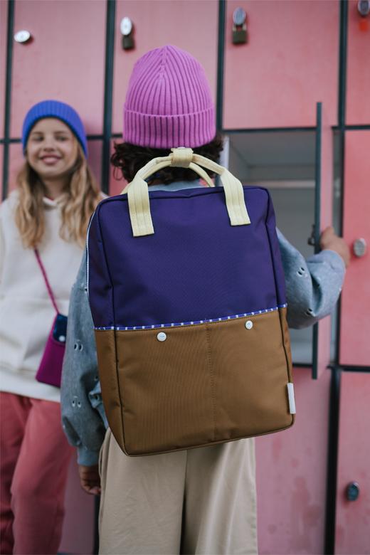 Sticky Lemon小柠檬 拼色系列 大号 （深灰/棕色） 儿童背包 适合4岁+ SL1802173 商品图5