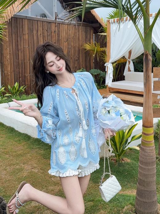 张心子【百搭王】木耳边百搭休闲短裤裤子 U2504083 商品图7