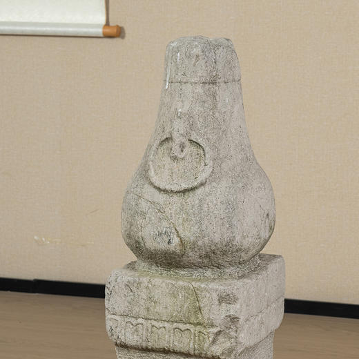 清	石雕环耳赏瓶柱形座 商品图3