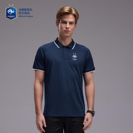 【官方正版】法国国家队丨春夏新款深蓝POLO简约商务通勤短袖 商品图1