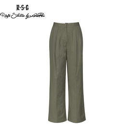 RSG郭培成衣品牌休闲宽松廓形压褶直筒休闲女款长裤