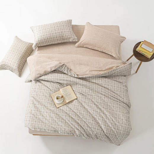 【分仓直发包邮】无印良品60支新疆长绒棉四件套（经典格/牛仔格）MJ-T2024-0291 商品图3