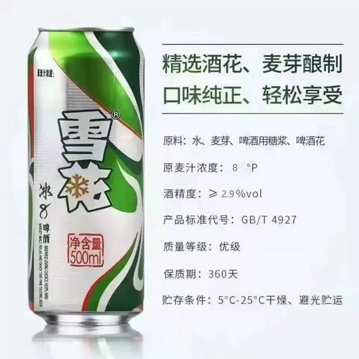 雪花 8°P冰8啤酒 500ml/听 商品图0