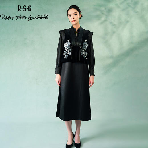 郭培成衣品牌精品系列中式老钱风重工珠绣马甲 商品图4