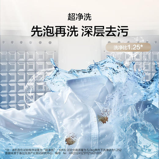海尔12公斤一级变频全自动波轮洗衣机 超净洗 除菌除螨 自编程12公斤超净洗丨直驱变频+除菌螨防生锈+七维减震 XQB120-BZ20L0 商品图3