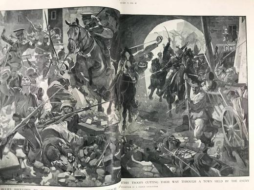 40*29.5cm！1915年 新闻画报合订本 约千余幅插图 漆布精装8开 商品图9