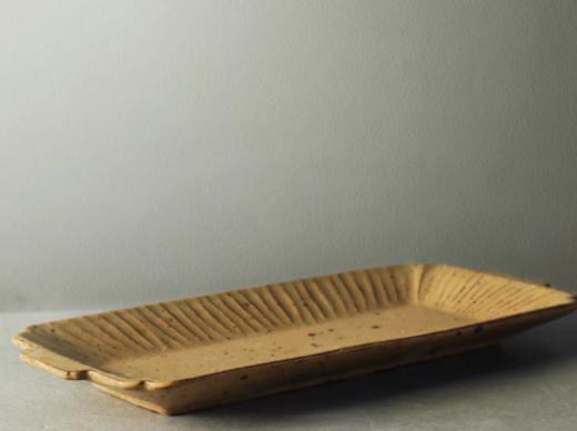 双耳长盘 黄色 商品图0