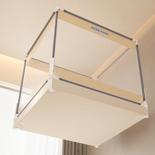 新升级加粗围栏支架全底防摔全包蚊帐 A类帐纱全包裹防蚊 商品图2