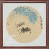 梁江《竹与蟹》国画原作28CM*28CM 手绘宣纸作品含框 商品缩略图1