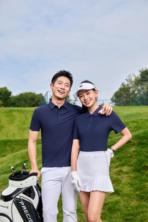 高奢冰肤无痕锦纶冰丝男女同款短袖8991圆领/8990翻领 商品图10