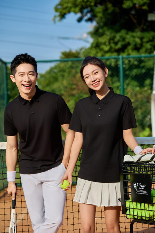 高奢冰肤无痕锦纶冰丝男女同款短袖8991圆领/8990翻领 商品图9