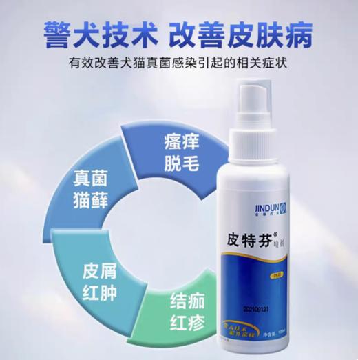 金盾皮特芬喷剂狗狗皮肤病猫藓猫咪真菌感染猫藓外用药专用药 商品图2