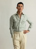 100Hands Western Shirt 薄荷绿亚麻衬衫 商品缩略图0
