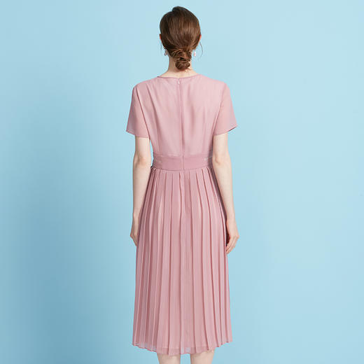 【薄纱压褶气质连衣裙】EITIE爱特爱凉感舒适2025夏季新款B2507684 商品图13