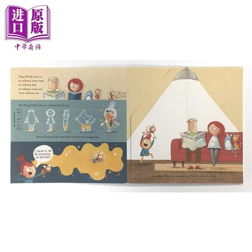 【中商原版】波平的奇妙世界 Emma Yarlett Poppy Pickle 英文原版 儿童绘本故事 一个想象力丰富的女孩的故事 亲子读物 进口 商品图1