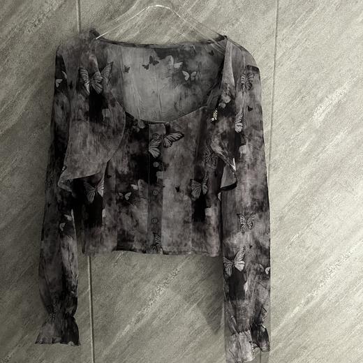 N流行花色两件套小衫（灰）夏季152080100321 商品图3