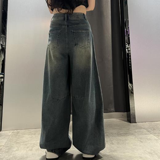 NY分割磨破设计牛仔弯刀裤50320夏季124512202608 商品图1