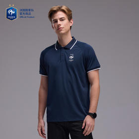 【官方正版】法国国家队丨春夏新款深蓝POLO简约商务通勤短袖