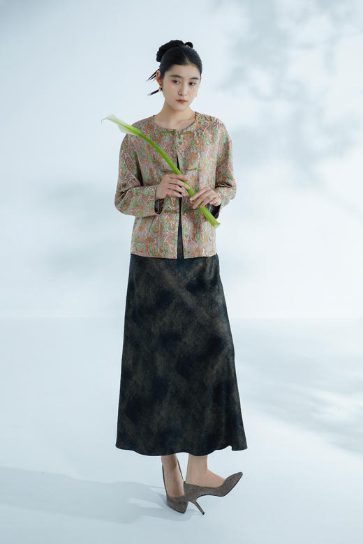 荷言GL 大国风采 五星出东方利中国提花织锦吉祥纹外套 商品图3