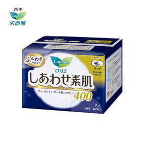花王乐而雅F系列敏感肌肤超强吸收卫生巾(加长夜用40cm7p)
