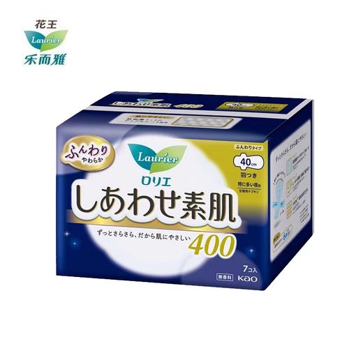 花王乐而雅F系列敏感肌肤超强吸收卫生巾(加长夜用40cm7p) 商品图0