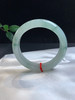 612758，57.5冰飘花正圈手镯，整体底妆均匀，油油的，局部飘些清新淡雅的兰花，清爽 商品缩略图5