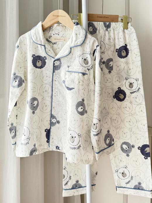 新款！圆圆自留款~轻薄透气王炸睡衣❗女宝男宝都有！美国高端童装【Dreamy Diary纯棉双层纱儿童套装、莫代尔套装】上海百盛、久光百货专柜有售！A类婴幼儿标准 ✅穿着零感无负担丨品牌直发 商品图1