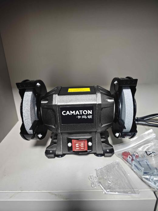 【货号04168】包邮卡玛顿125砂轮机铝壳台式砂轮机小型电动磨刀机工业级打磨机抛光机 商品图0