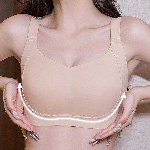 QC-W6249*  无痕内衣女夏季薄款大胸显小防下垂大码文胸收副乳聚拢全罩杯超薄（单件） 商品图3