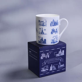 英伦风格骨瓷杯（新概念英语文创）一只