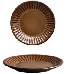 炽黑条纹盘 8寸 商品图0