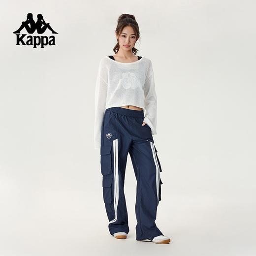 Kappa卡帕背靠背运动套头衫女新款休闲编织长袖镂空圆领卫衣上衣KPDJBLT96 商品图3