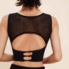 【限时秒】YOGACODE【火树银花系列】性感运动背心带胸垫不跑杯拼接网纱美背瑜伽背心DWB115122 商品缩略图3