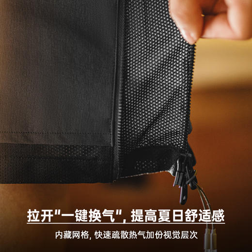 工装优选美式户外机能侧拉链短裤日系宽松透气运动五分裤潮男夏 商品图3