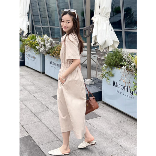 2504412    小禾 松紧腰衬衫领连衣裙 商品图3