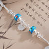 子佩集S925银【香雾染花】手链【SL00942】纯银钱串腰缠万贯珐琅彩盘缠盘缠2504 商品缩略图2