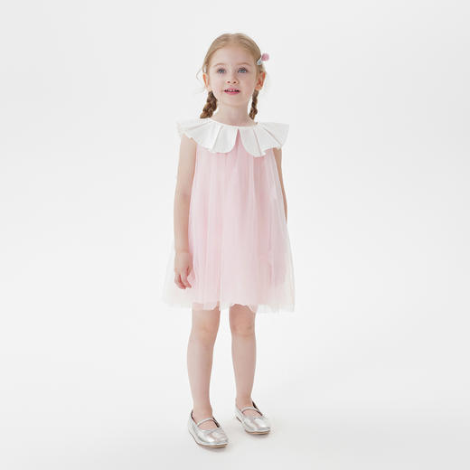 马克珍妮女童梦幻夏日网纱蝴蝶连衣裙宝宝裙子2025夏装新款550878 商品图1