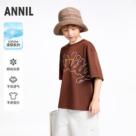 【实体店同款】男童圆领短袖针织衫夏季新款安奈儿童装AB521643