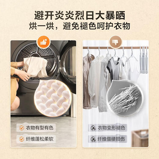 小天鹅_洗烘套装_小乌梅_10KG小乌梅滚筒洗衣机全自动变频热泵烘干机_超薄全嵌__TG100VICTH100HS88MAX 商品图7