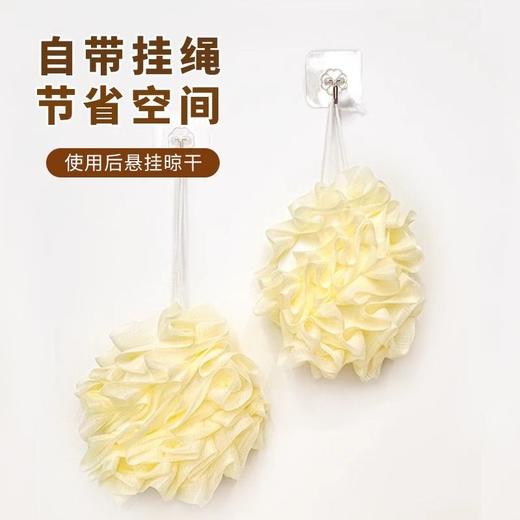 （主播推荐）2只装 新款二合一沐浴球浴球可裹肥皂不散超柔软搓澡浴花大号洗澡神器 商品图1