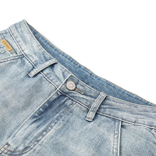 【新品上市】HX 夏季水洗牛仔九分裤合体版型复古S210520039101 商品图7