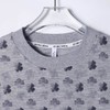 T3171夏季高级感新款韩系满印四叶草短袖T恤情侣宽松潮流休闲圆领上衣 商品缩略图2
