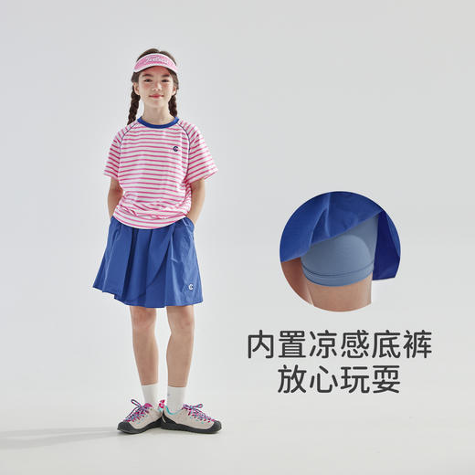 cicochild2025夏季新款运动户外亲子中大女童半裙凉感伞摆防走光 商品图2