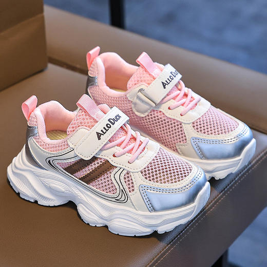 儿童校园小白鞋运动鞋秋季透气耐磨老爹鞋男女童防滑软底跑步鞋24-37 商品图5