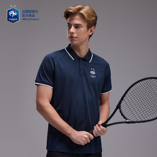 【官方正版】法国国家队丨春夏新款深蓝POLO简约商务通勤短袖 商品图3