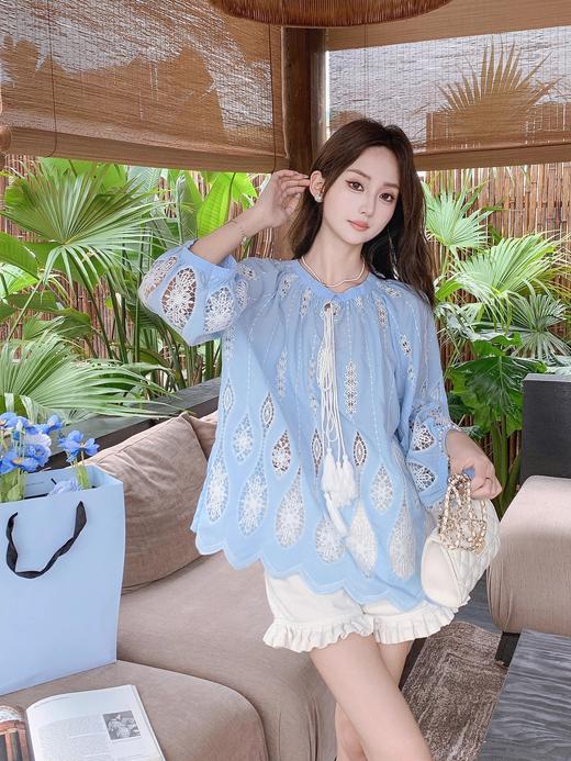 张心子【百搭王】木耳边百搭休闲短裤裤子 U2504083 商品图8