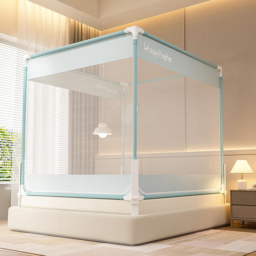 新升级加粗围栏支架全底防摔全包蚊帐 A类帐纱全包裹防蚊 商品图6