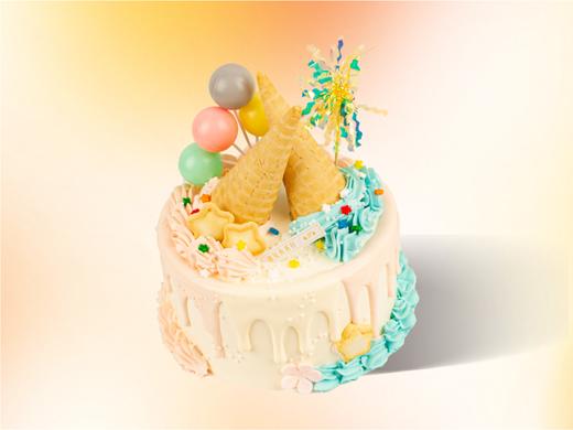 限时特卖【甜筒蛋糕】儿童蛋糕 下午茶生日蛋糕，适合4-6人食用。 商品图0